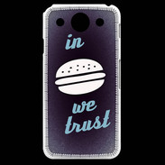 Coque LG G Pro In Burger We trust Bleu ZG