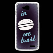 Coque LG L90 In Burger We trust Bleu ZG