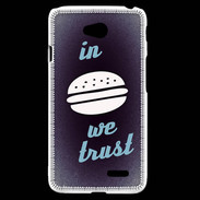 Coque LG L70 In Burger We trust Bleu ZG