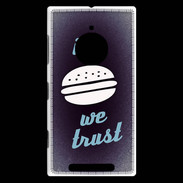 Coque Nokia Lumia 830 In Burger We trust Bleu ZG