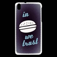 Coque HTC Desire 816 In Burger We trust Bleu ZG