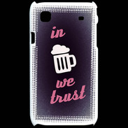 Coque Samsung Galaxy S In Beer We trust Rouge ZG