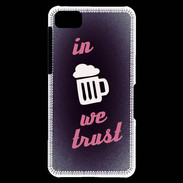 Coque Blackberry Z10 In Beer We trust Rouge ZG