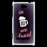 Coque HTC Windows Phone 8S In Beer We trust Rouge ZG