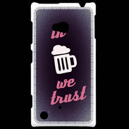 Coque Nokia Lumia 720 In Beer We trust Rouge ZG