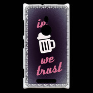 Coque Nokia Lumia 925 In Beer We trust Rouge ZG