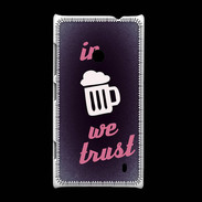 Coque Nokia Lumia 520 In Beer We trust Rouge ZG