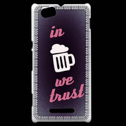 Coque Sony Xperia M In Beer We trust Rouge ZG