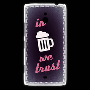 Coque Nokia Lumia 1320 In Beer We trust Rouge ZG