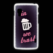 Coque LG L5 2 In Beer We trust Rouge ZG