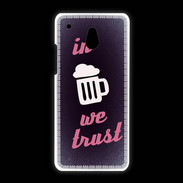 Coque HTC One Mini In Beer We trust Rouge ZG
