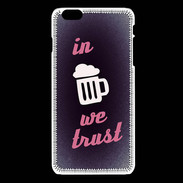 Coque iPhone 6Plus / 6Splus In Beer We trust Rouge ZG