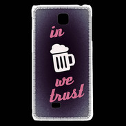 Coque LG F5 In Beer We trust Rouge ZG