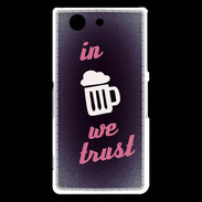 Coque Sony Xperia Z3 Compact In Beer We trust Rouge ZG
