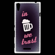 Coque Sony Xperia T3 In Beer We trust Rouge ZG