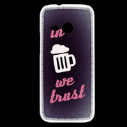 Coque HTC One Mini 2 In Beer We trust Rouge ZG