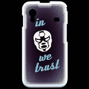 Coque Samsung ACE S5830 In Catch We trust Bleu ZG