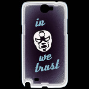 Coque Samsung Galaxy Note 2 In Catch We trust Bleu ZG