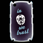 Coque Blackberry 8520 In Catch We trust Bleu ZG