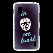 Coque LG Nexus 4 In Catch We trust Bleu ZG