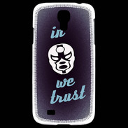 Coque Samsung Galaxy S4 In Catch We trust Bleu ZG