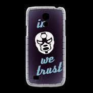 Coque Samsung Galaxy S4mini In Catch We trust Bleu ZG