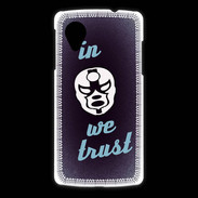Coque LG Nexus 5 In Catch We trust Bleu ZG