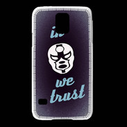 Coque Samsung Galaxy S5 In Catch We trust Bleu ZG