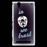 Coque Sony Xperia T2 Ultra In Catch We trust Bleu ZG