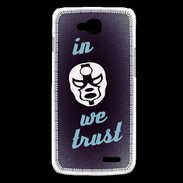 Coque LG L90 In Catch We trust Bleu ZG