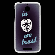 Coque HTC Desire 510 In Catch We trust Bleu ZG