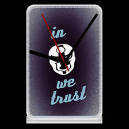 Pendule de bureau In Catch We trust Bleu ZG