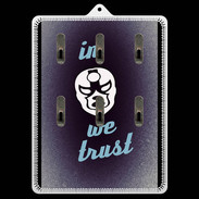 Porte clés In Catch We trust Bleu ZG