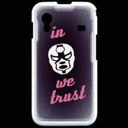 Coque Samsung ACE S5830 In Catch We trust Rouge ZG