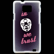 Coque Samsung Galaxy S2 In Catch We trust Rouge ZG