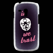 Coque Samsung Galaxy S3 Mini In Catch We trust Rouge ZG