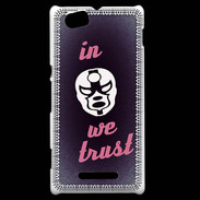 Coque Sony Xperia M In Catch We trust Rouge ZG
