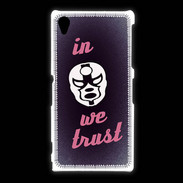 Coque Sony Xpéria Z1 In Catch We trust Rouge ZG