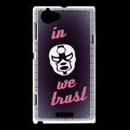 Coque Sony Xperia L In Catch We trust Rouge ZG