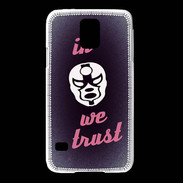 Coque Samsung Galaxy S5 In Catch We trust Rouge ZG