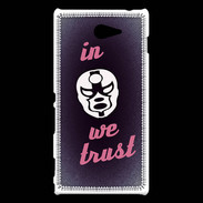 Coque Sony Xperia M2 In Catch We trust Rouge ZG