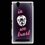 Coque Sony Xperia T2 Ultra In Catch We trust Rouge ZG