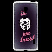 Coque LG F6 In Catch We trust Rouge ZG