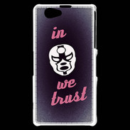 Coque Sony Xperia Z1 Compact In Catch We trust Rouge ZG