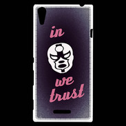 Coque Sony Xperia T3 In Catch We trust Rouge ZG