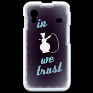 Coque Samsung ACE S5830 In Chicha We trust Bleu ZG