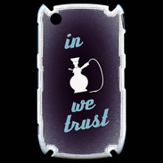 Coque Blackberry 8520 In Chicha We trust Bleu ZG