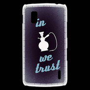 Coque LG Nexus 4 In Chicha We trust Bleu ZG