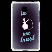 Coque LG Optimus L3 II In Chicha We trust Bleu ZG