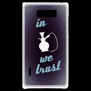 Coque LG Optimus L7 In Chicha We trust Bleu ZG